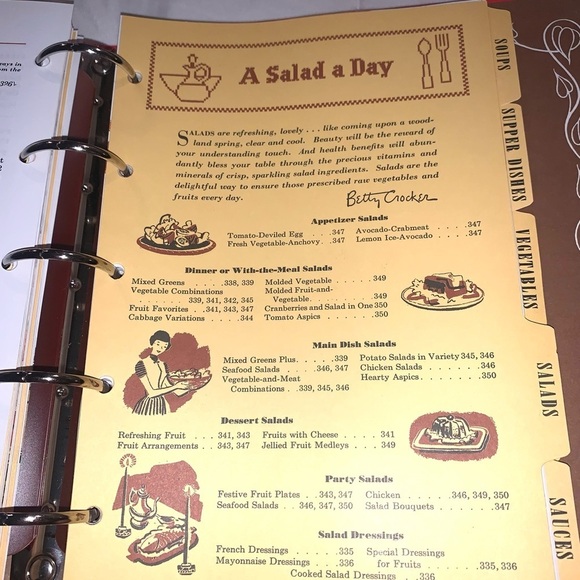 Betty Crocker's Picture Cook Book Binder 1998 Facsimile of 1950 Edition - Picture 6 of 13